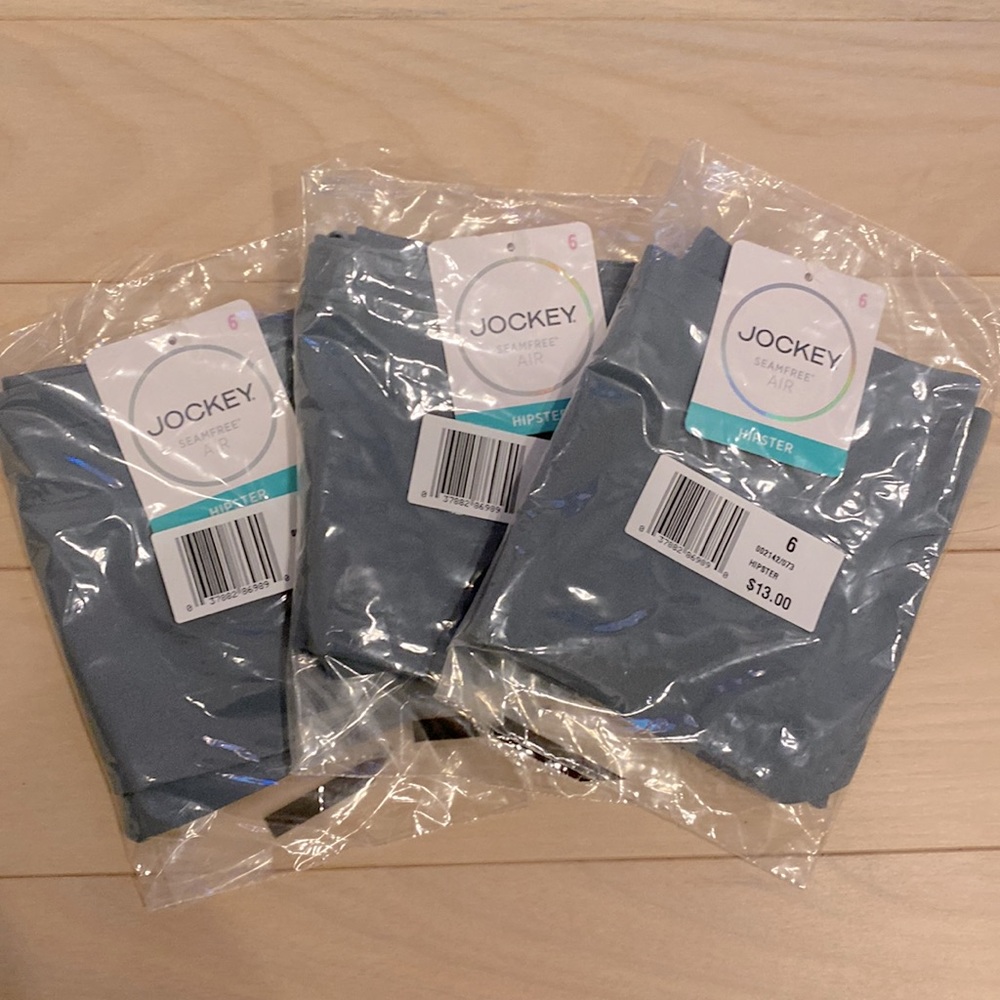 Jockey Seamfree Air Hipster Size 6 (Set of 3) & Bonus